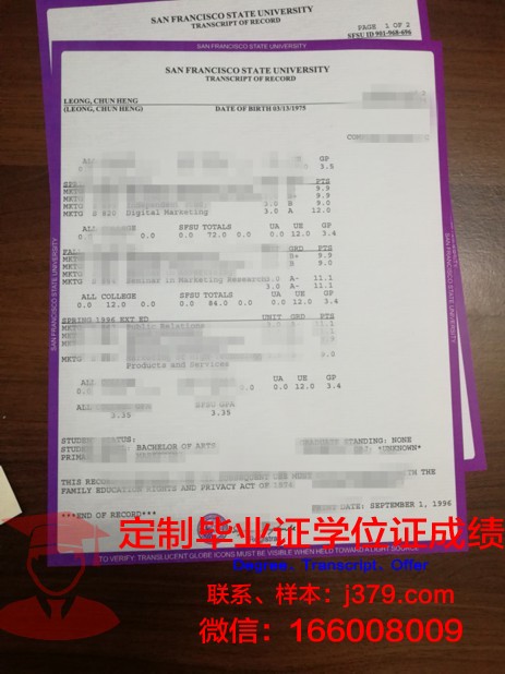 旧金山艺术大学成绩单:艺术与学术的完美融合