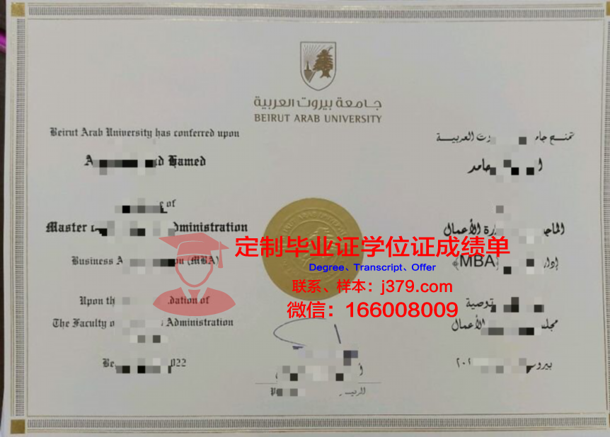 贝鲁特阿拉伯大学校园卡