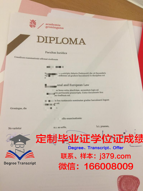 格罗宁根大学毕业证 University of Groningen diploma