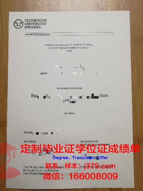 德累斯顿工业大学毕业学位