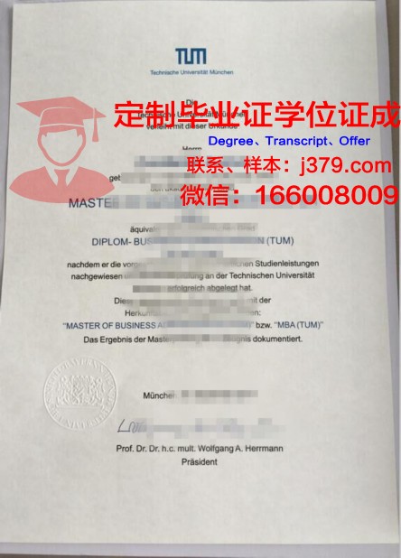 慕尼黑大学毕业证电子版