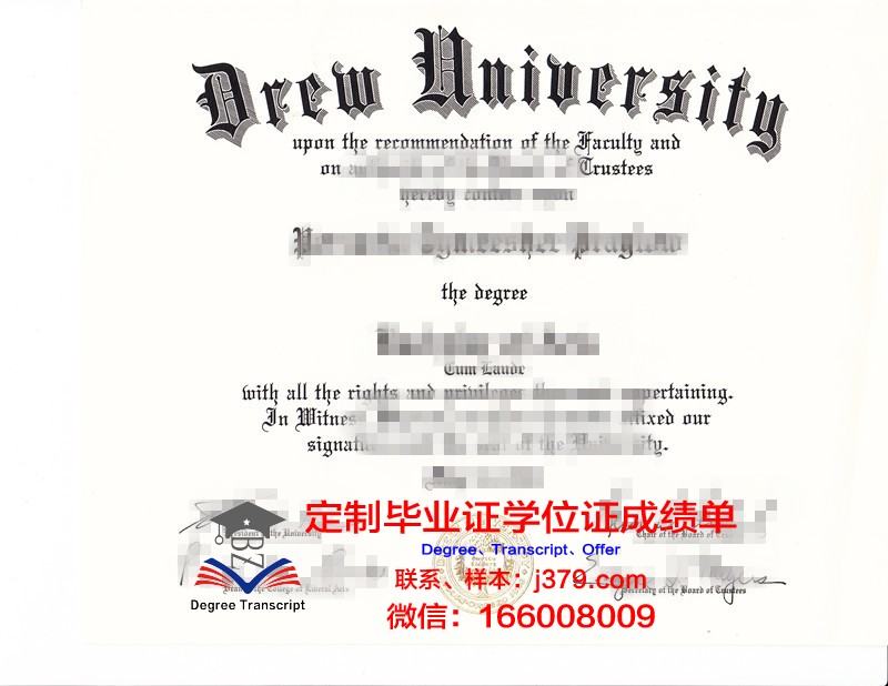 德鲁大学毕业证封面(德鲁大学毕业证封面图片)