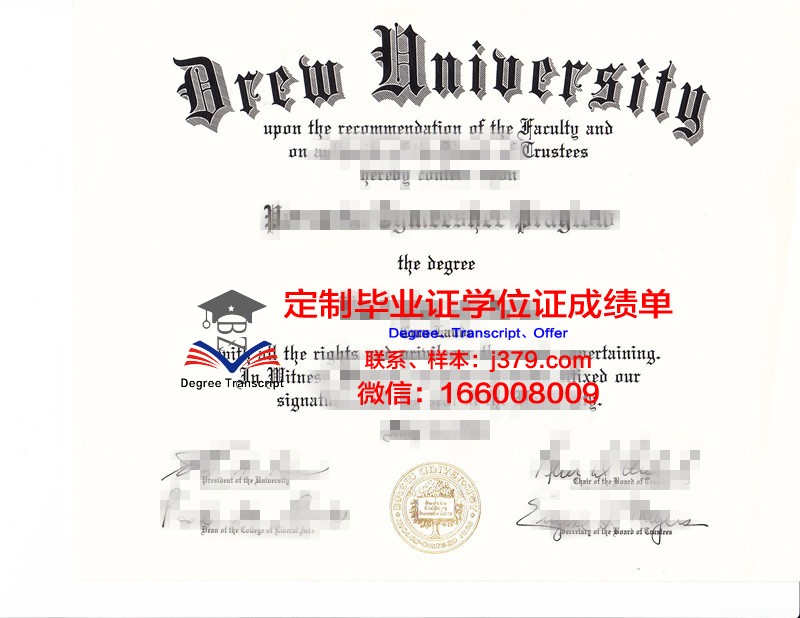 德鲁大学成绩单:一份承载荣誉与梦想的纸