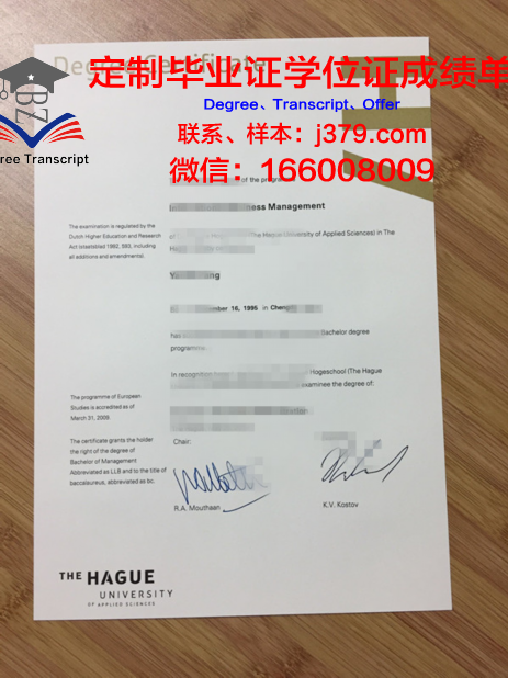 海牙应用科学大学毕业证书多久收到(海牙应用科技大学国家承认吗)