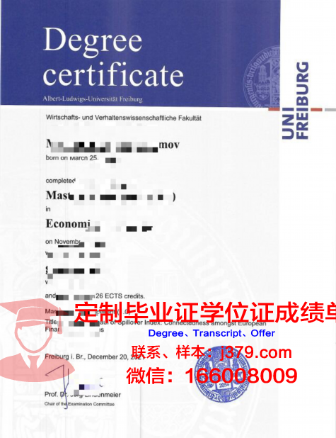 德国弗菜堡大学毕业证原版(弗莱堡大学知乎)