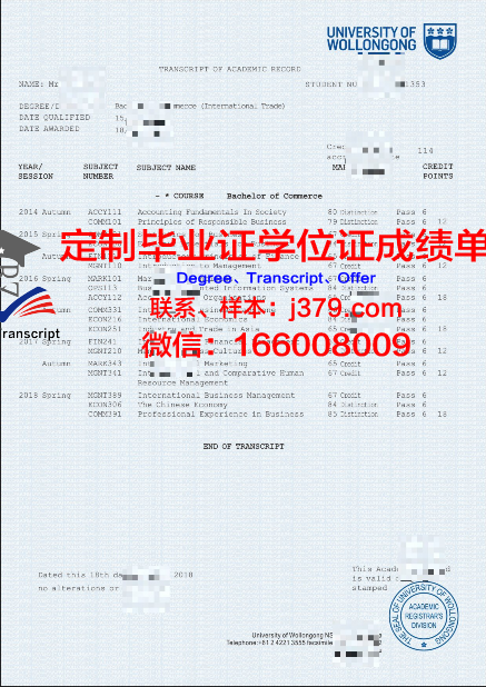 澳大利亚国防学院毕业证样品Australian Defence Force Academy Diploma