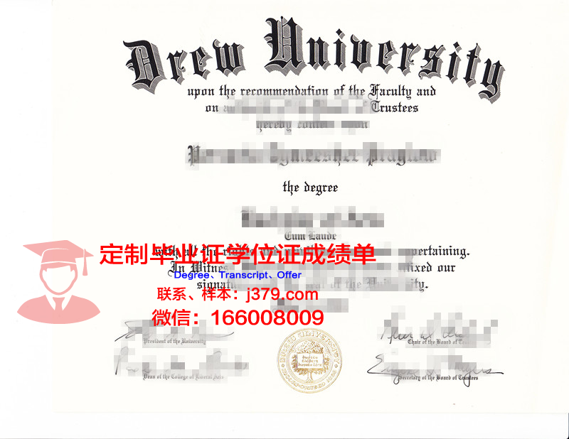 德鲁大学成绩单:一份承载荣誉与梦想的纸