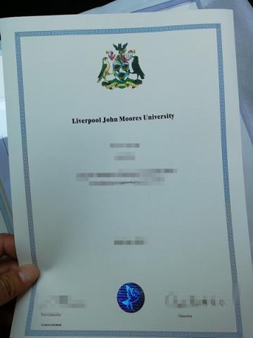 利物浦约翰摩尔大学毕业证样品Liverpool John Moores University Diploma