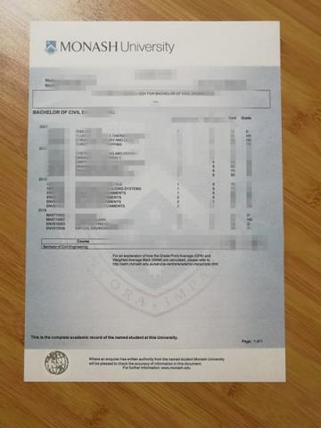 UniversityofLorraine毕业成绩单(澳洲大学毕业成绩单书)